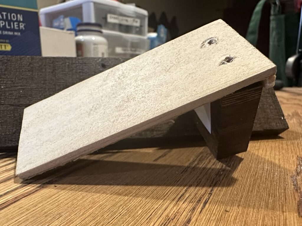 Custom jig for drilling pinholes